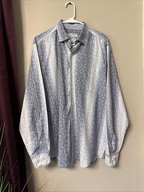 MS1 Tommy Bahama Men’s Long Sleeve Button-Down Shirt Size Large